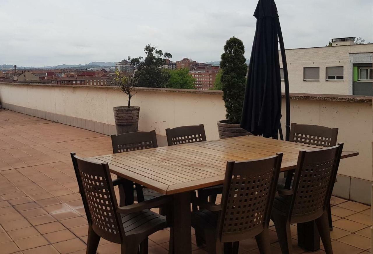 Lauredal - Ático con amplia terraza, 2 hab, 2 baños, pádel, parque infantil Gijón Exterior foto