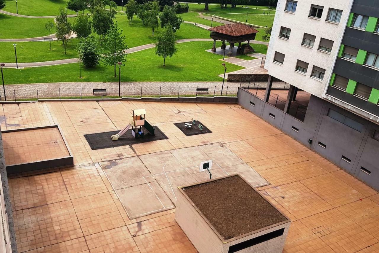 Lauredal - Ático con amplia terraza, 2 hab, 2 baños, pádel, parque infantil Gijón Exterior foto