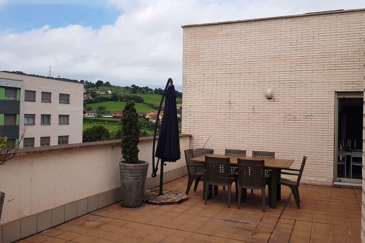 Lauredal - Ático con amplia terraza, 2 hab, 2 baños, pádel, parque infantil Gijón Exterior foto